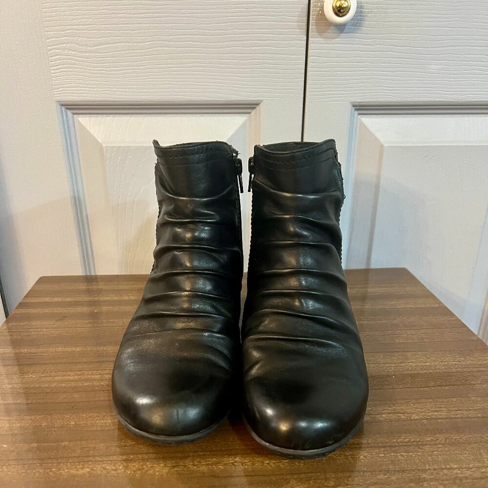 Rockport Brynn Black Leather Booties - Picture 3 of 8